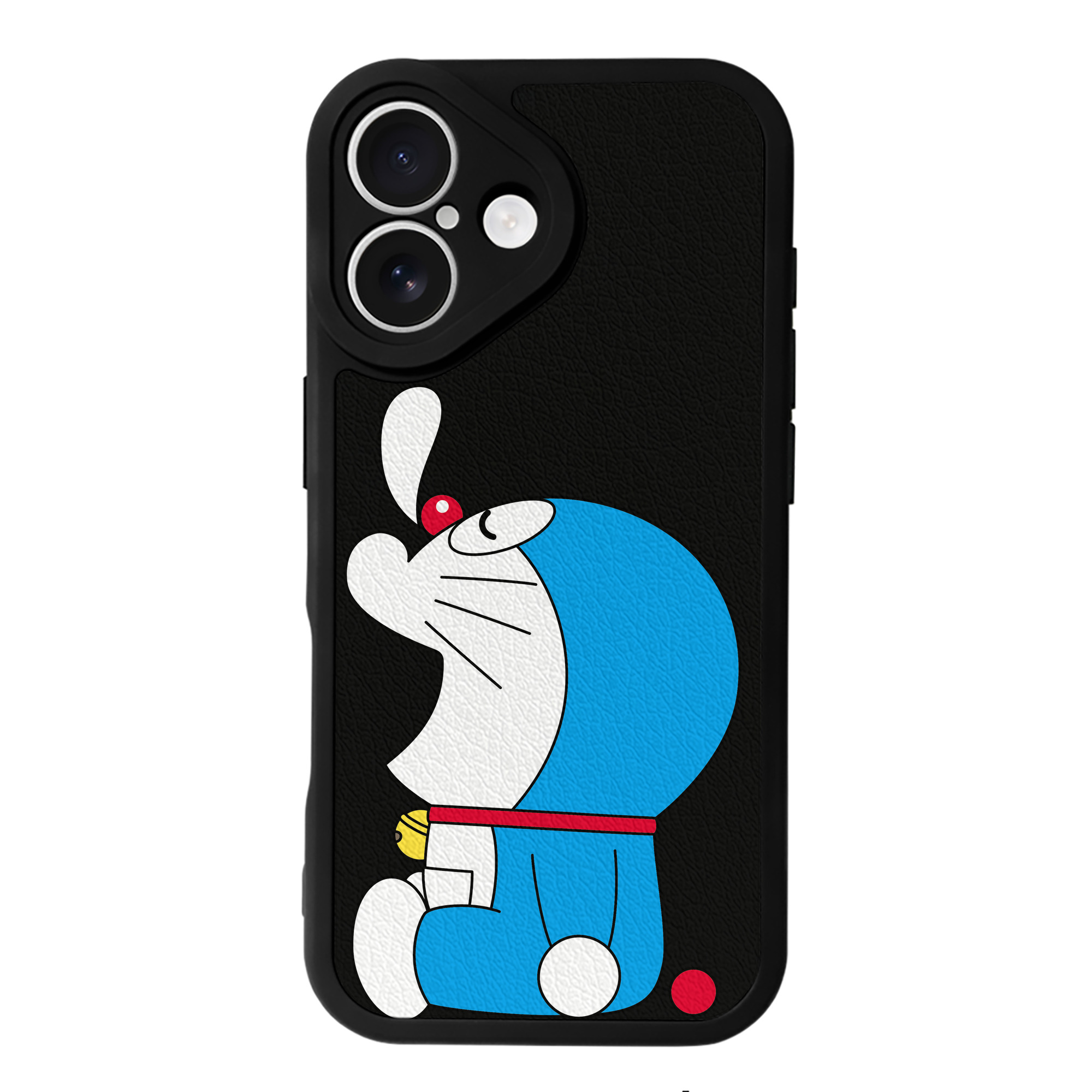 （画像用） ドラえもん Doraemon 【iPhone 16シリーズ対応】シリコンスマホケース（レザー調） 材質：シリコン